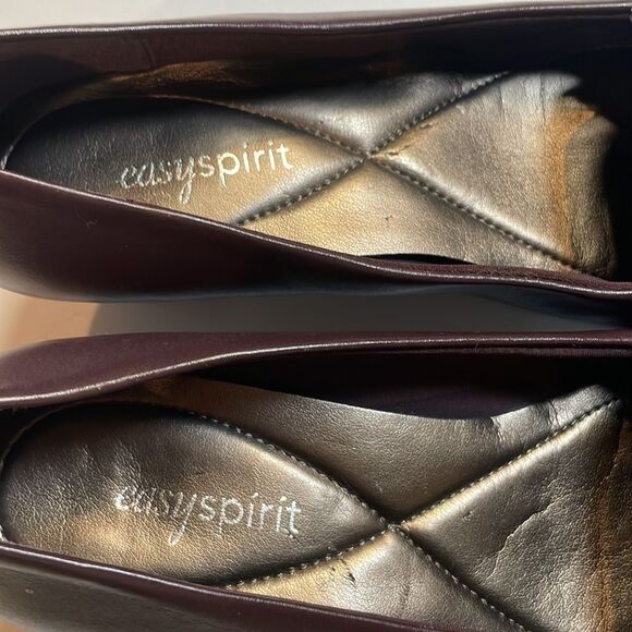 Easy spirit, women’s leather slip on block heel shoes size 7 Esumandra - Picture 13 of 13